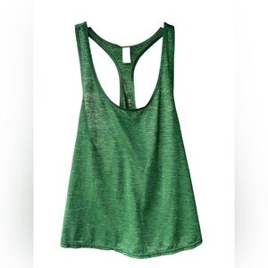 OFFLINE by aerie Racerback Tanktop Heathered Green Medium